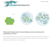 Tablet Screenshot of evolvingorganisation.com